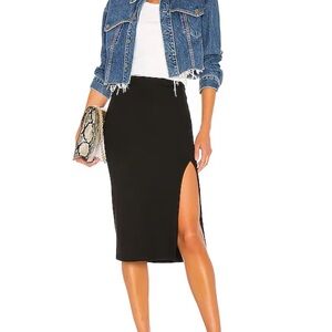 ZARA Black Skirt With Slit